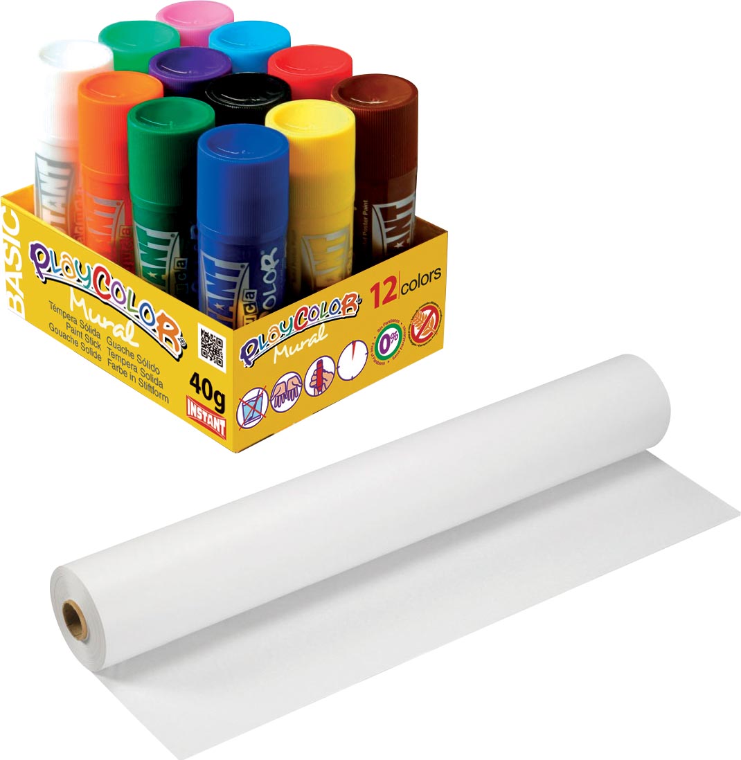 Graine Créative plakkaatverfstick PlayColor Mural, doos van 12 stuks Graine Créative plakkaatverfstick PlayColor Mural, doos van 12 stuks