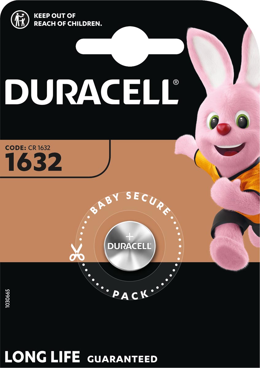 Duracell knoopcel Specialty Electronics CR1632, blister van 1 stuk afbeelding