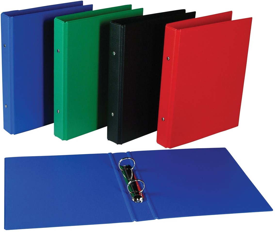 Lot De 2 Classeurs 3 Anneaux En D Avec Poches - Format 31.5 X 27 X 6 Cm - Pour École, Université, Bureau - 4