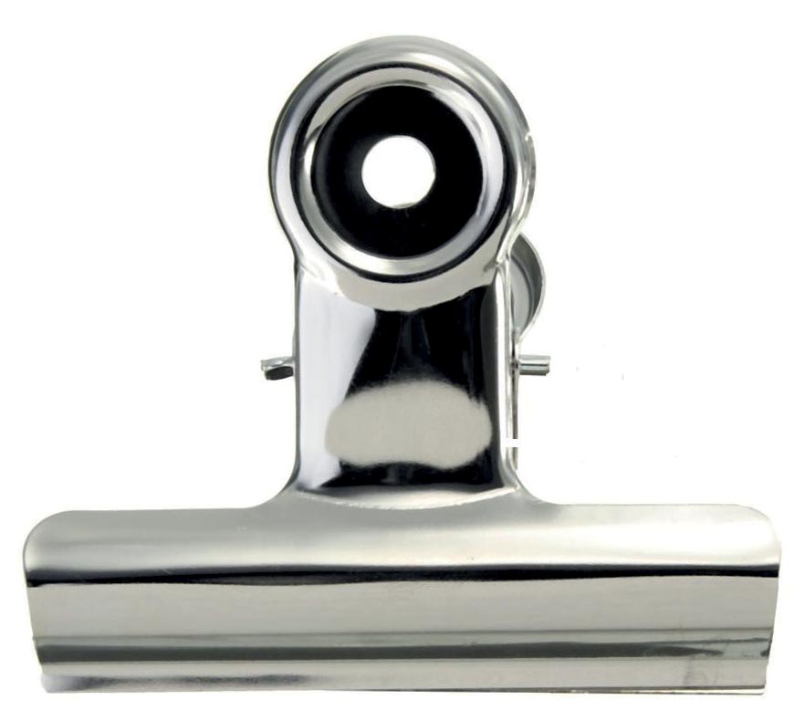 LPC bulldogclip 38 mm, zilver, doosje van 10 stuks afbeelding