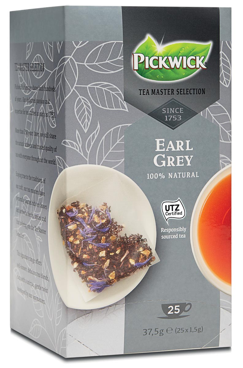 Pickwick Tea Master Selection, Earl Grey, pak van 25 stuks