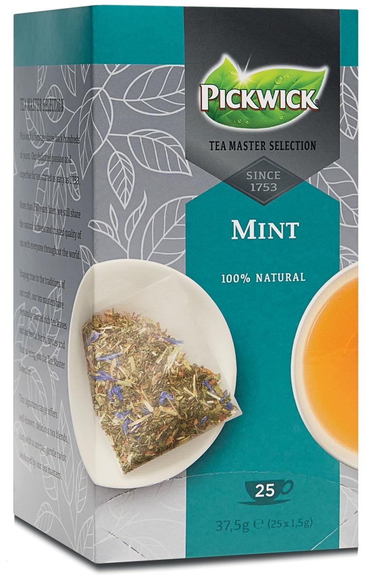 Pickwick Tea Master Selection, munt, pak van 25 stuks