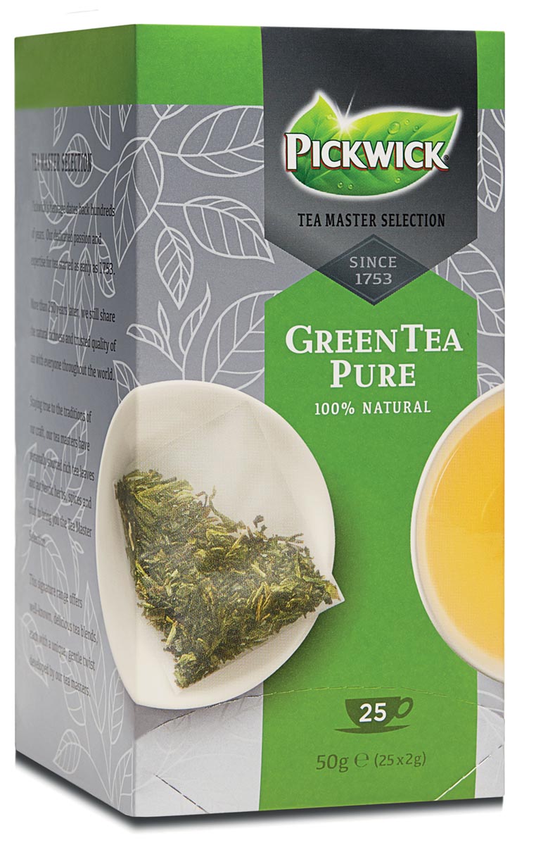 Pickwick Tea Master Selection, groene thee, pak van 25 stuks