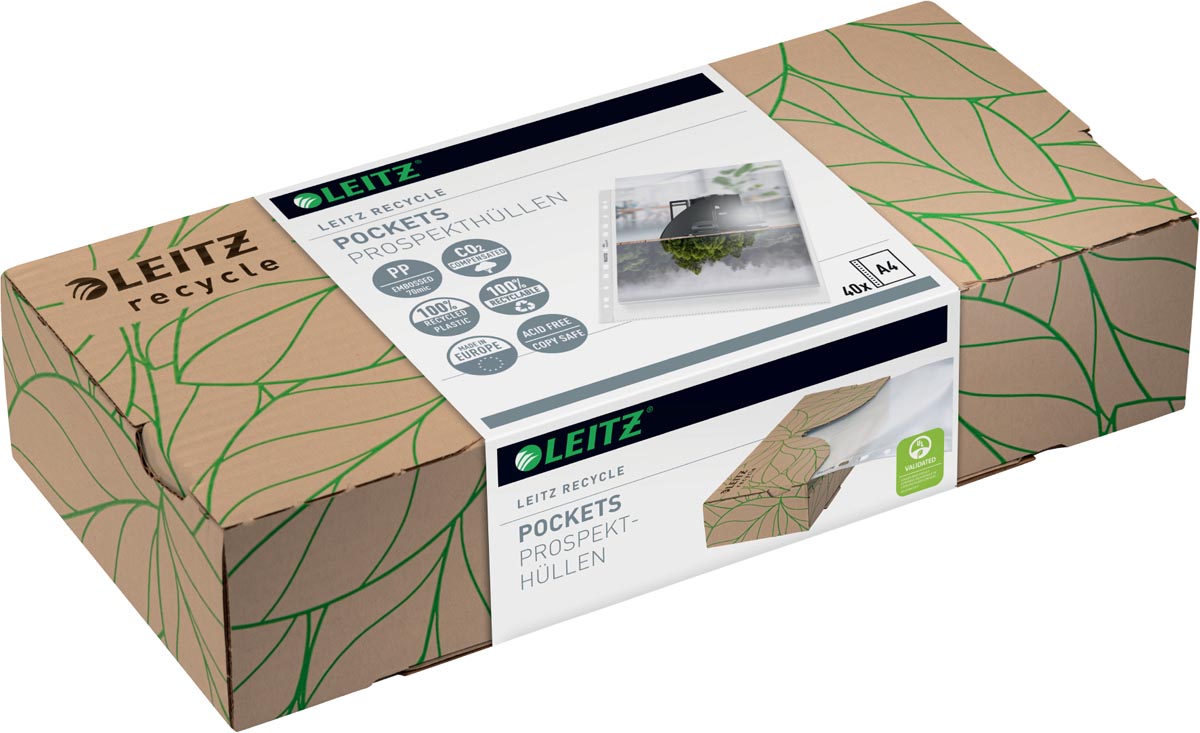 Leitz Recycle A4 Showtas Dispenser, 40 stuks, CO2 gecompenseerd