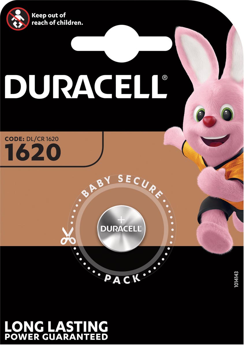 Duracell knoopcel Specialty Electronics CR1620, blister van 1 stuk afbeelding