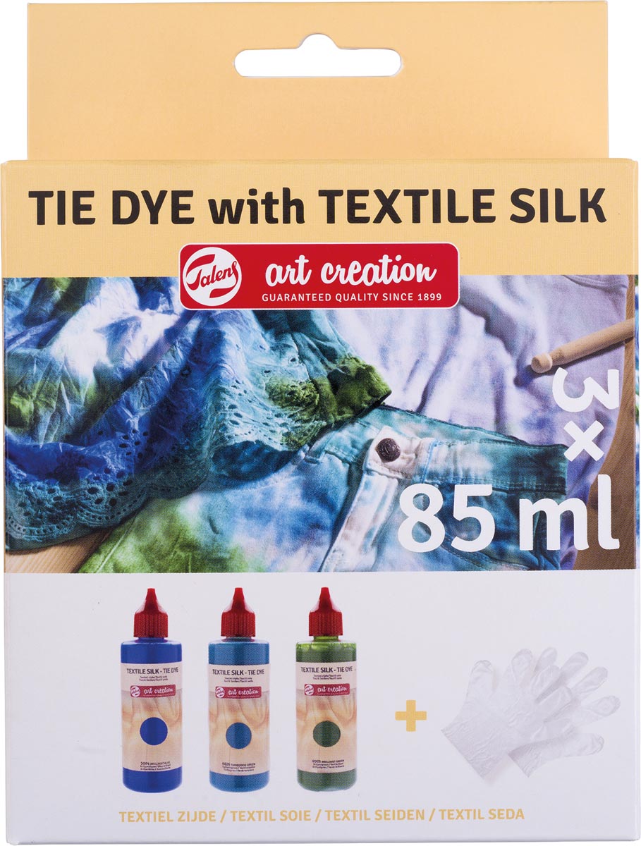 Talens Art Creation Tie Dye set 3x 85 ml, blauw Talens Art Creation Tie Dye set 3x 85 ml, blauw
