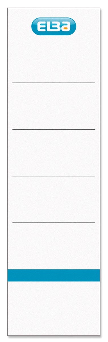 Elba rugetiketten, ft 19x5,9 cm, wit 10 st