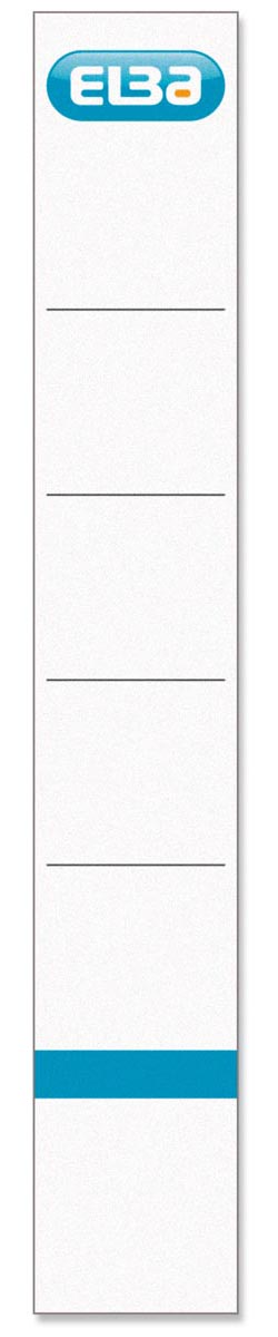 Elba rugetiketten, ft 19x3,4 cm, wit 10 st