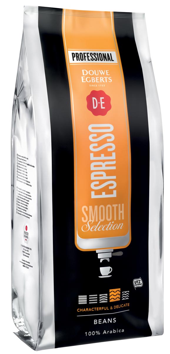 Douwe Egberts koffiebonen, espresso Smooth, pak van 1 kg