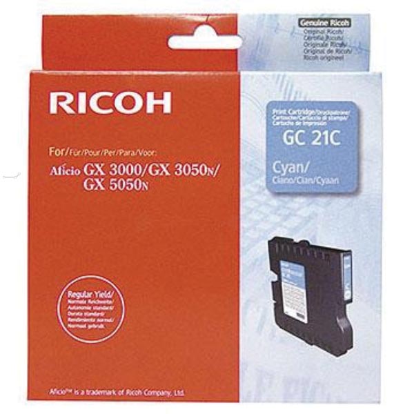 Ricoh gel cartridge GC21C cyaan, 1000 pagina's - OEM 405533