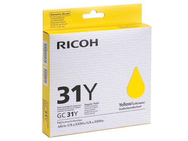 Ricoh gel cartridge GC31Y geel, 1750 pagina&apos;s - OEM: 405691