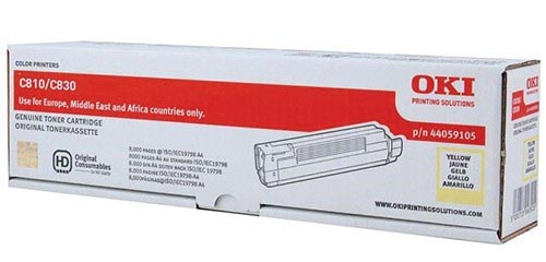 Oki Toner geel - 8000 pagina&apos;s - 44059105