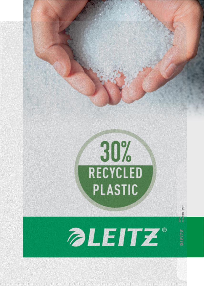 Leitz Premium Zichtmap A4, 30% gerecycleerd plastic