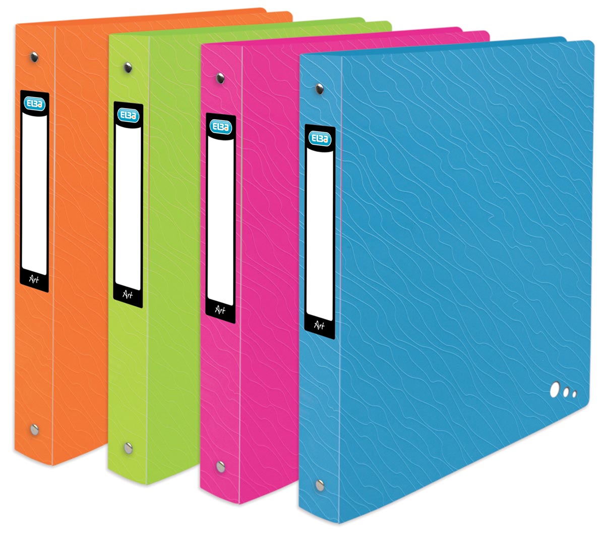 Elba Art Pop Ringmap Ft A4 Rug Van 4 Cm Ringen 40 Mm Geassorteerde Kleuren huismerk kopen in de aanbieding