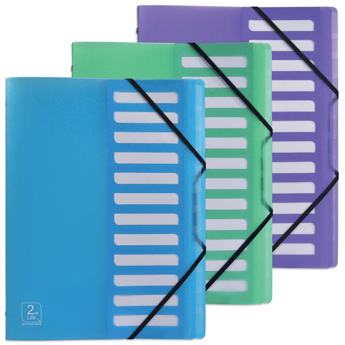 Elba 2Nd Life Sorteermap Ft A4 12 Tabs Uit Pp Geassorteerde Kleuren huismerk kopen in de aanbieding