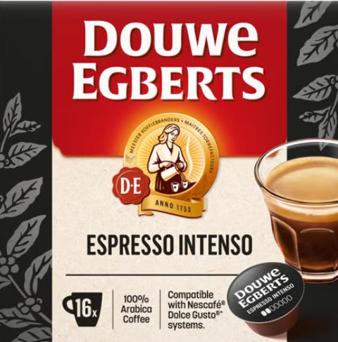 Douwe Egberts Dolce Gusto koffiecapsules Espresso Intenso, pak van 16 stuks