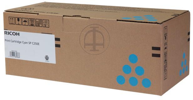 Ricoh toner SPC250E, 1.600 pagina&apos;s, OEM 407544, cyaan afbeelding