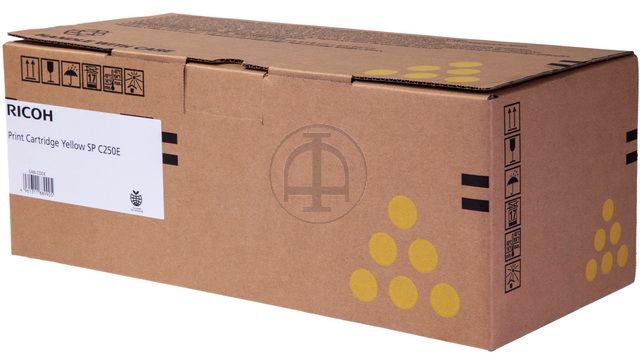 Ricoh toner SPC250E, 1.600 pagina&apos;s, OEM 407546, geel afbeelding