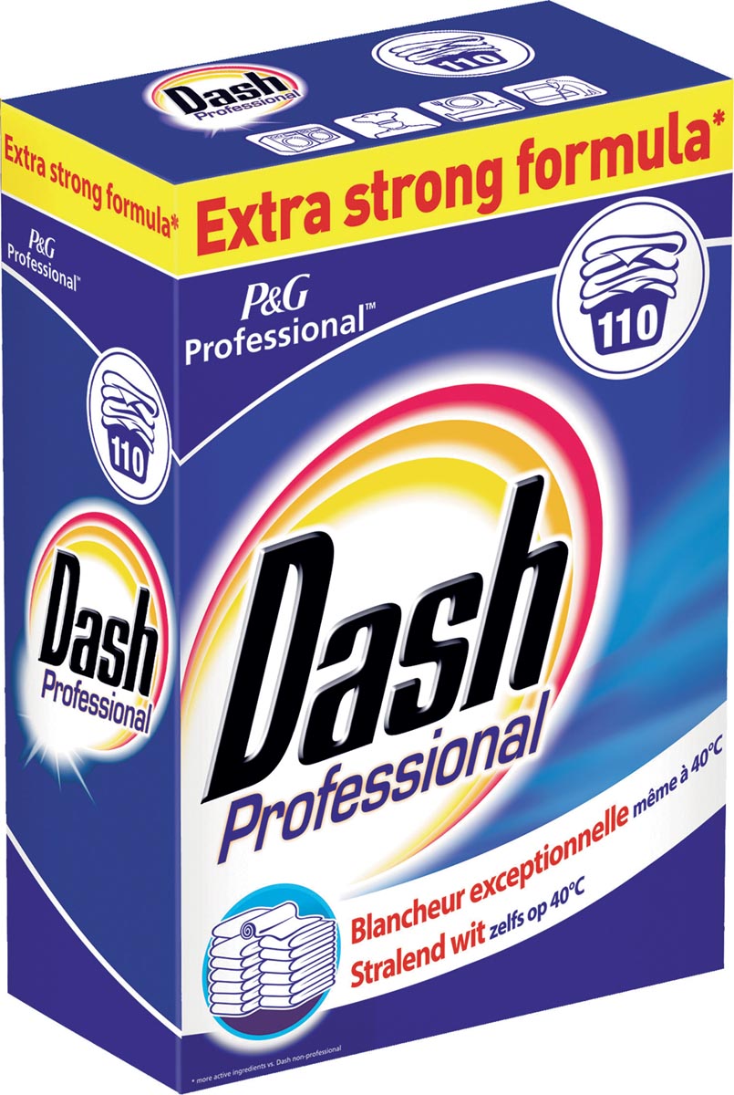 Dash waspoeder Pro Regular, voor witte was, 110 wasbeurten