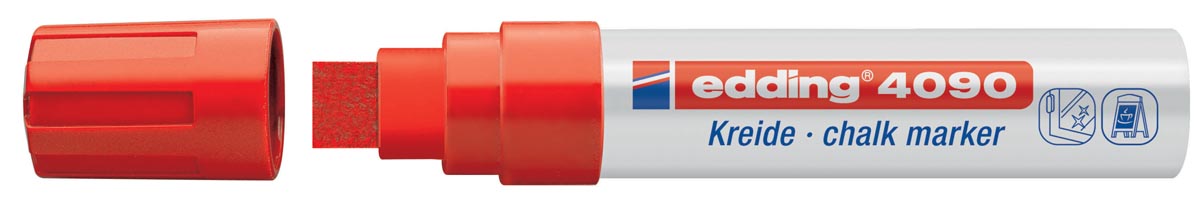 Edding Krijtmarker e-4090 rood afbeelding