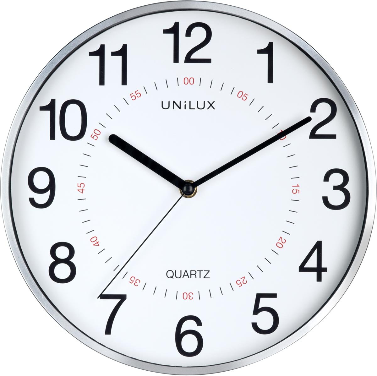 Unilux Aria wandklok, diameter 30,5 cm, grijs afbeelding
