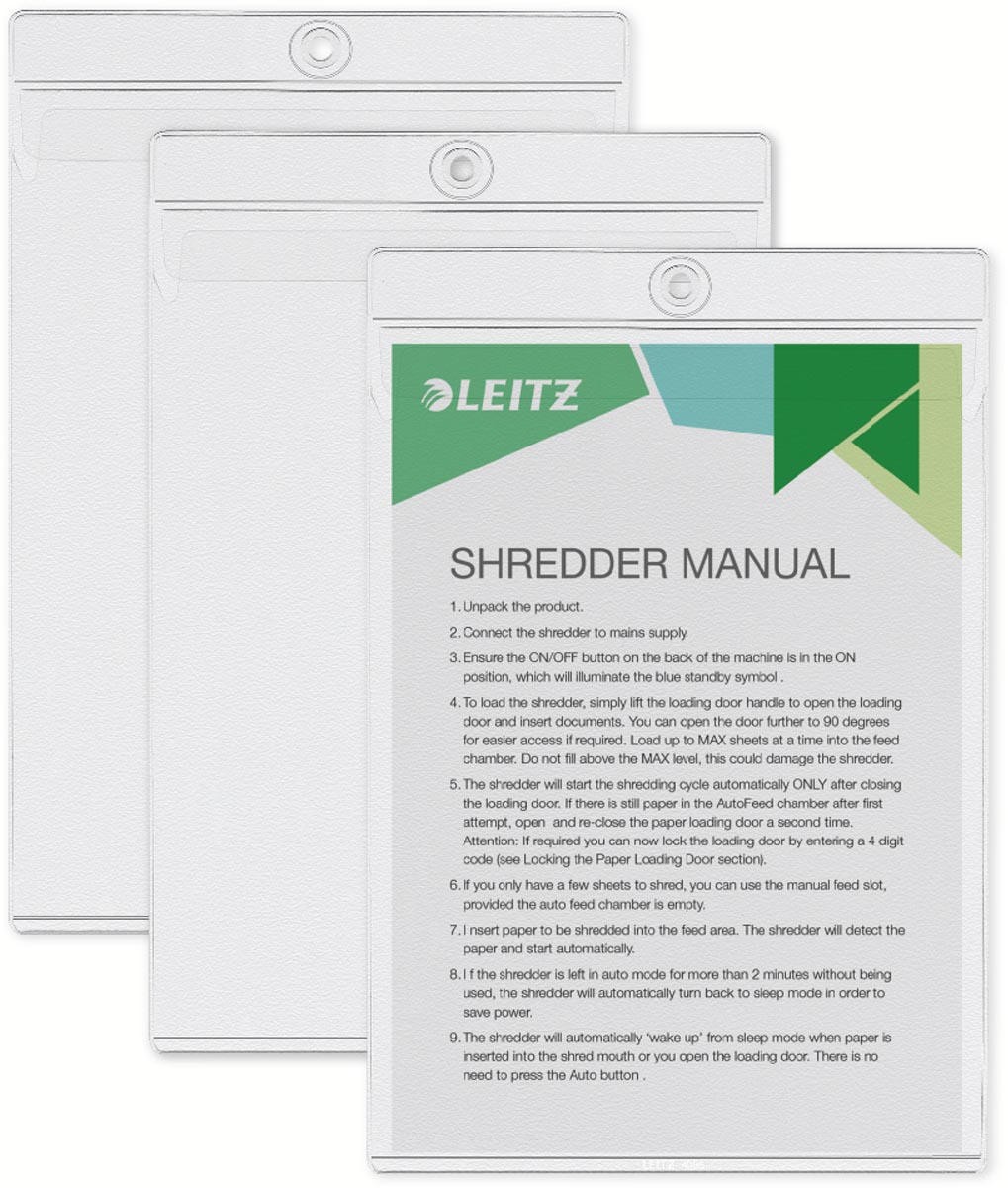 Leitz showtas met ophangoog, ft A5, pak van 50 stuks afbeelding