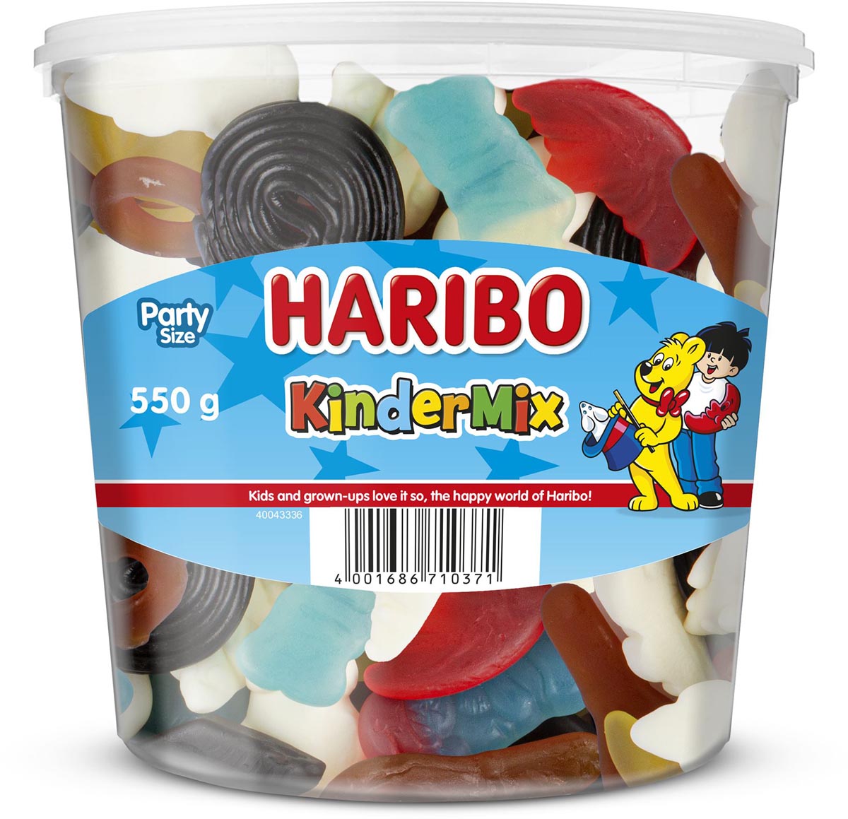 Haribo snoepgoed Kinder mix, emmer van 550 g