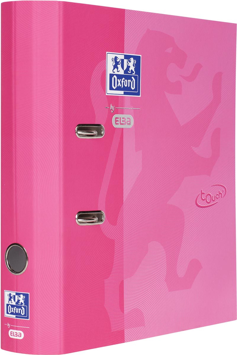 Oxford Touch ordner uit karton, voor ft A4, rug van 8 cm, roze Oxford Touch ordner uit karton, voor ft A4, rug van 8 cm, roze