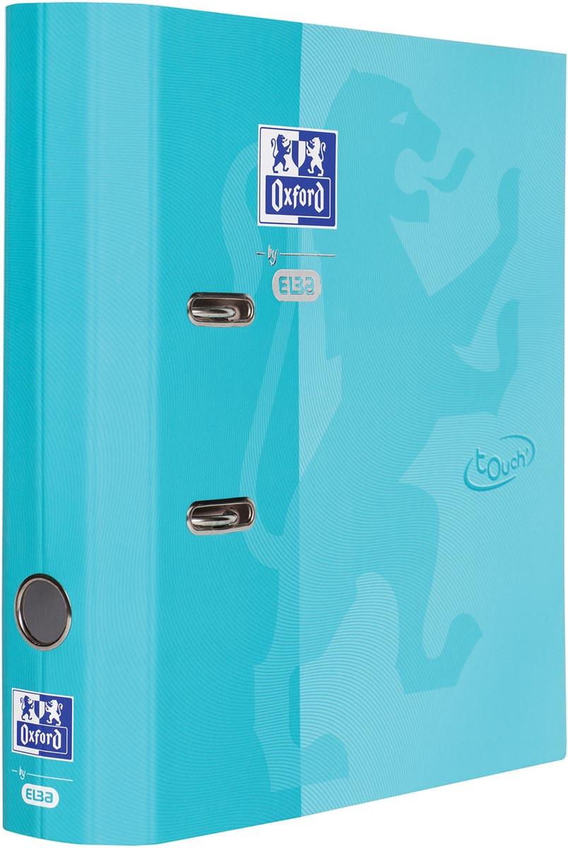 Oxford Touch ordner uit karton, voor ft A4, rug van 8 cm, aqua Oxford Touch ordner uit karton, voor ft A4, rug van 8 cm, aqua