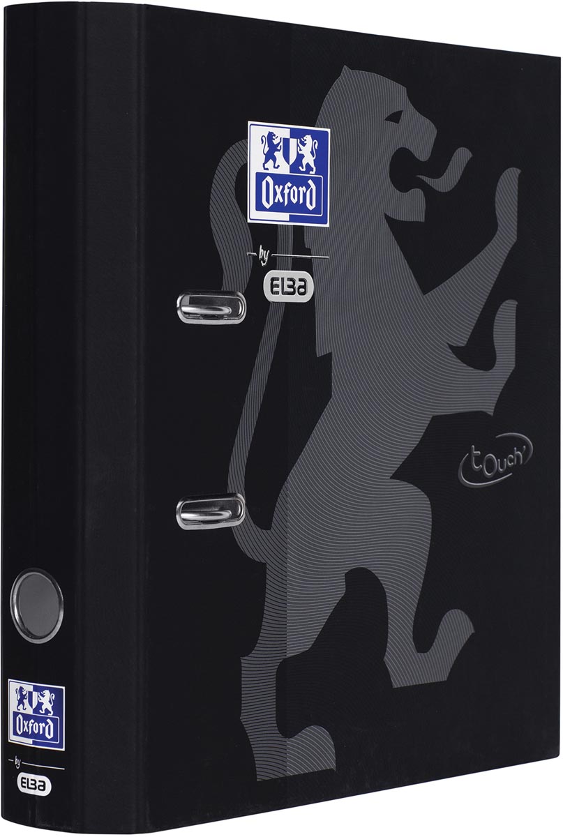 Oxford Touch ordner uit karton, voor ft A4, rug van 8 cm, zwart