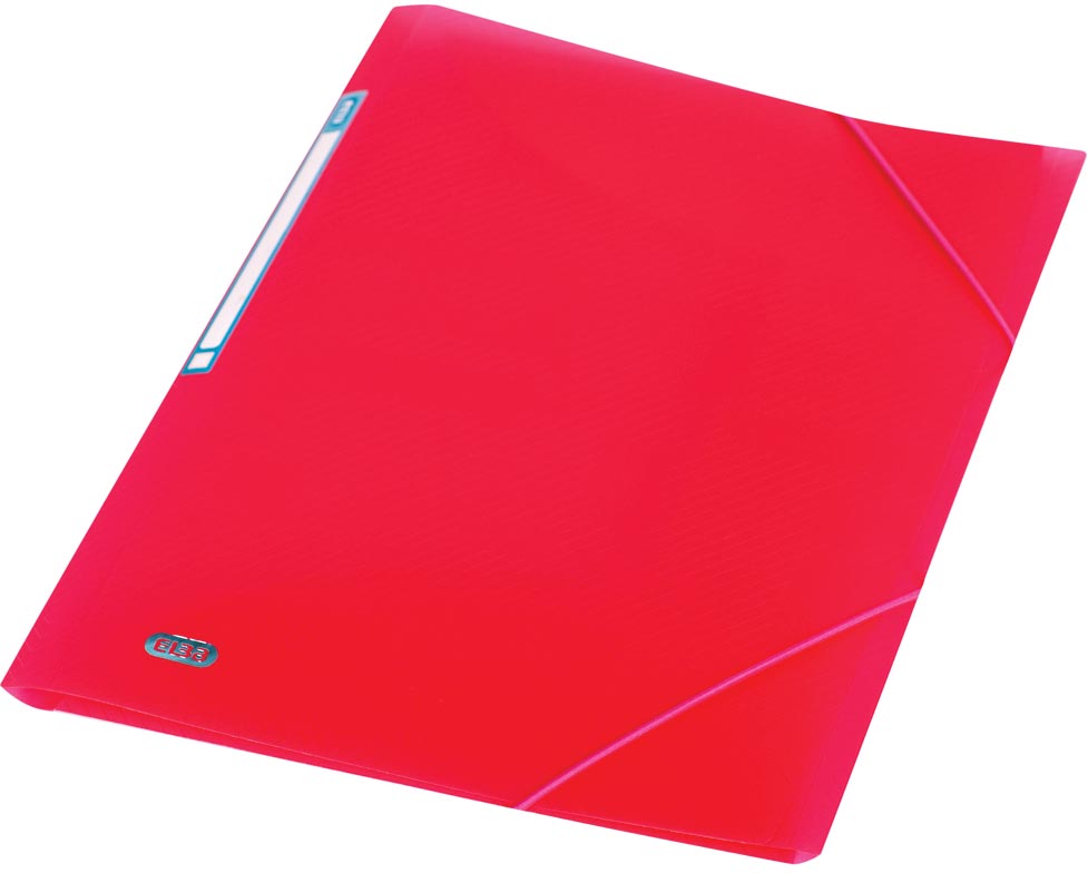 Elba Urban elastomap, voor ft A4, uit PP, transparent roze