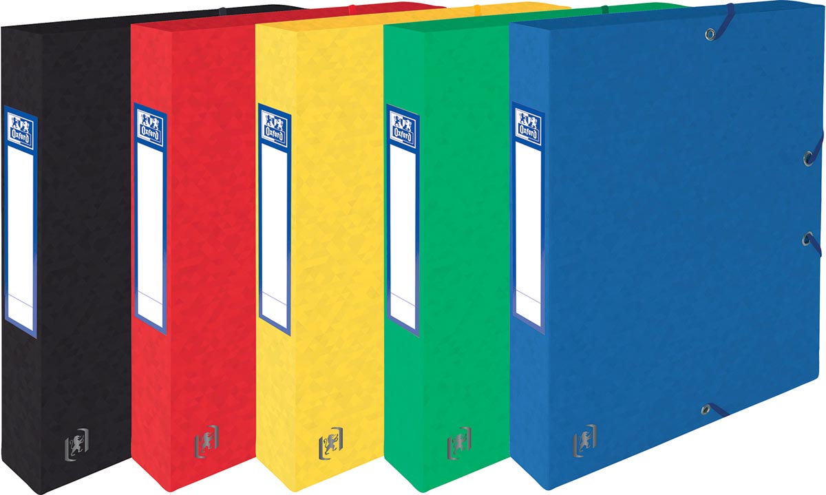 Elba elastobox Oxford Top File+ rug van 4 cm, geassorteerde kleuren afbeelding