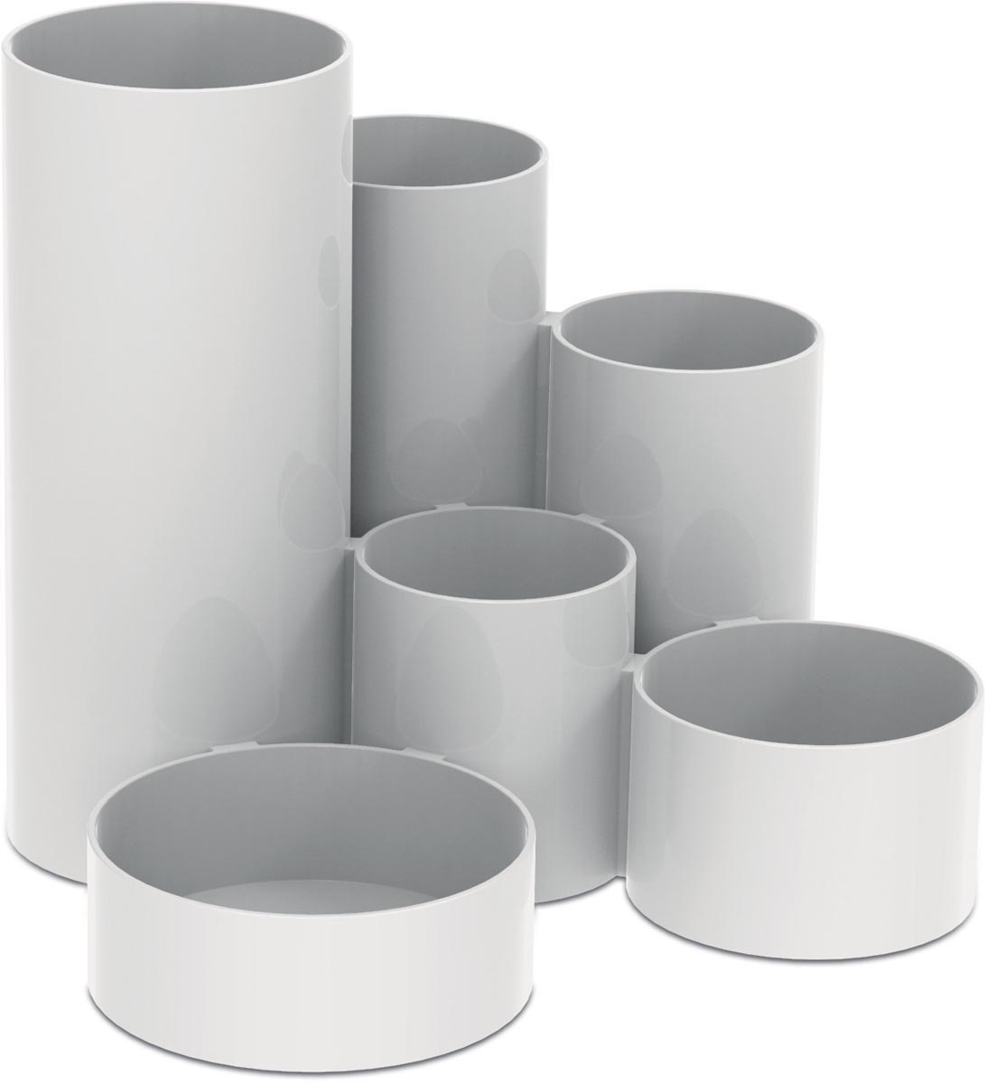 MAUL pennenbak Tubo wit, 6 vaks Ø15x12.5cm wit MAUL pennenbak Tubo wit, 6 vaks Ø15x12.5cm wit