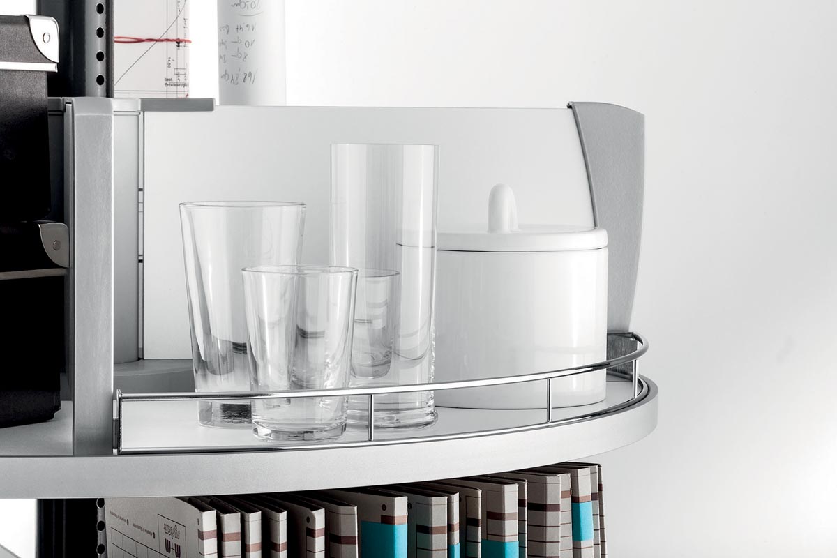 Moll rail voor klasseerzuil Multifile, chrome