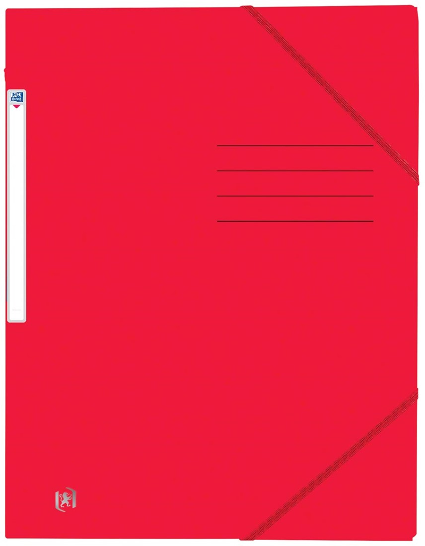 Oxford Top File+ elastomap uit karton, ft A4, rood bij VindiQ Office