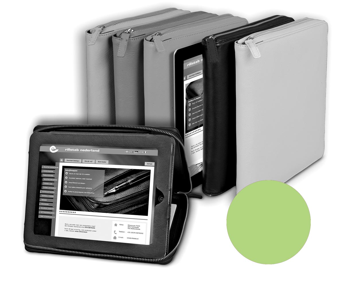 Alassio by Jüscha case voor 9,7 inch tablets, lichtgroen