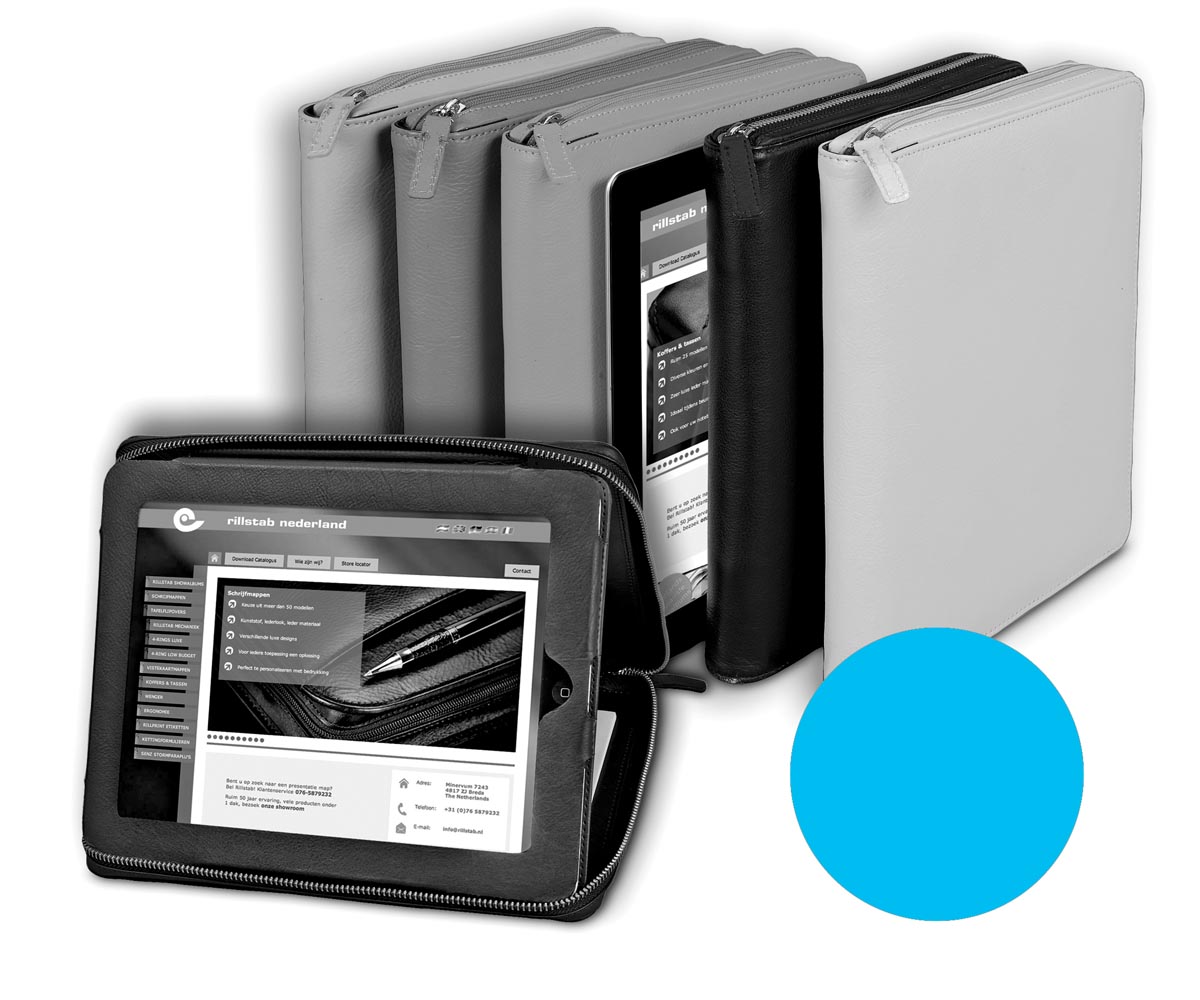 Alassio by Jüscha case voor 9,7 inch tablets, turkoois