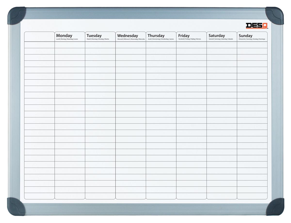 Desq magnetische weekplanner