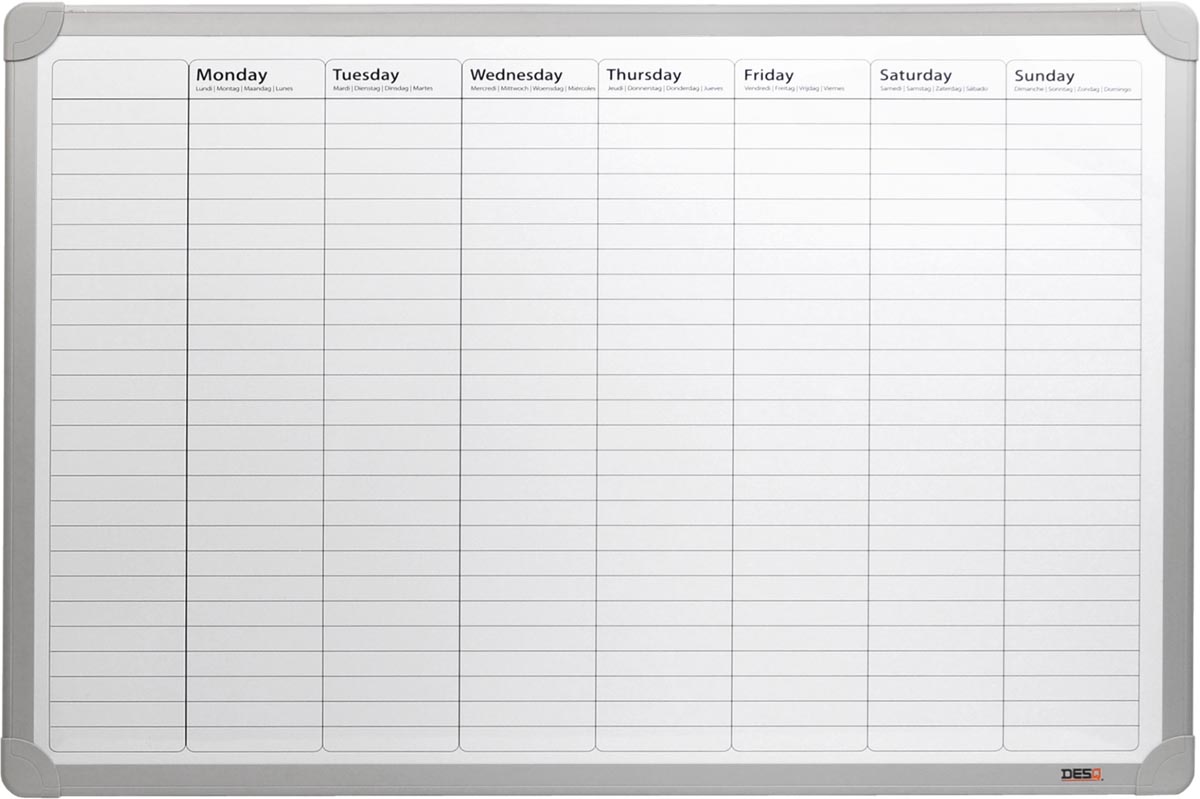 Desq magnetische weekplanner afbeelding