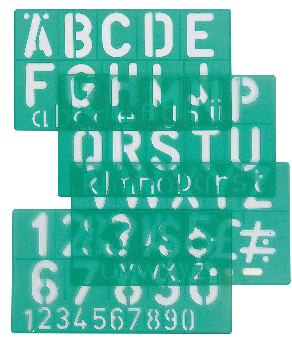 Linex lettersjabloon 30 mm