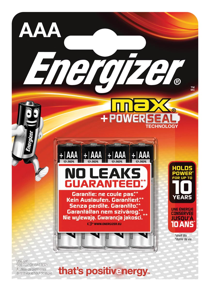 Energizer Batterijen Max Aaa Blister Van 4 Stuks huismerk kopen in de aanbieding Energizer Batterijen Max Aaa Blister Van 4 Stuks huismerk kopen in de aanbieding