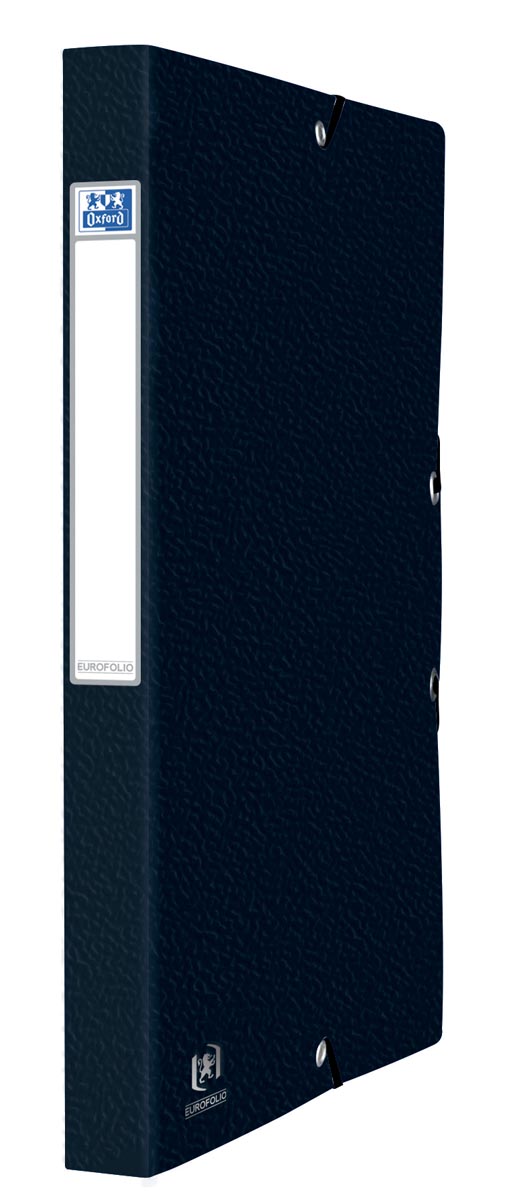 Elba elastobox Oxford Eurofolio rug van 2,5 cm, zwart