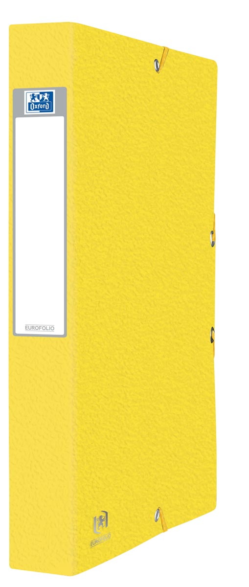 Elba elastobox Oxford Eurofolio rug van 4 cm, geel