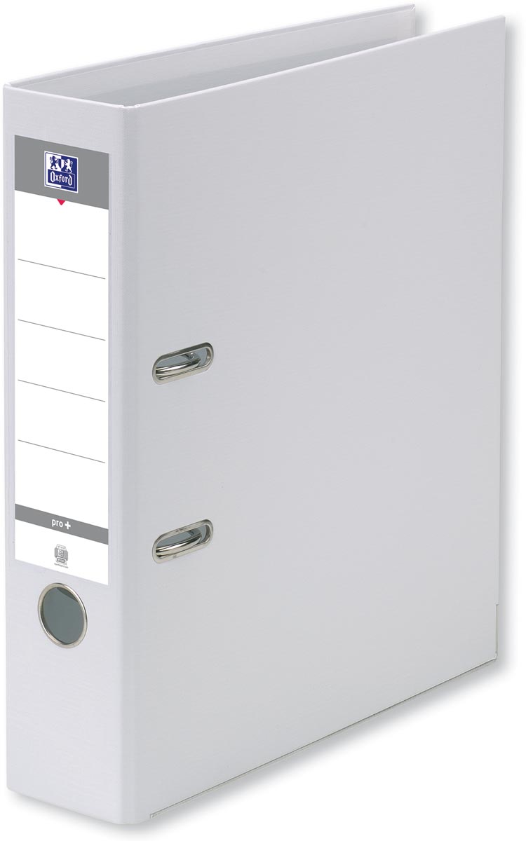 Oxford Smart Pro+ ordner, voor ft A4, rug 8 cm, wit