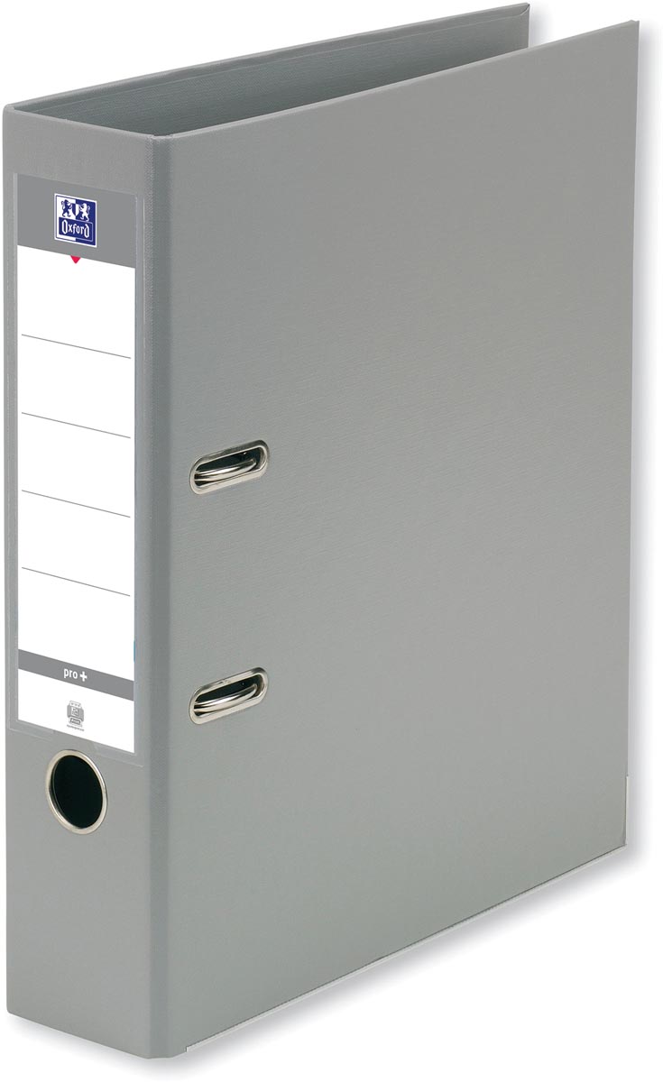 Oxford Smart Pro+ ordner, voor ft A4, rug 8 cm, grijs