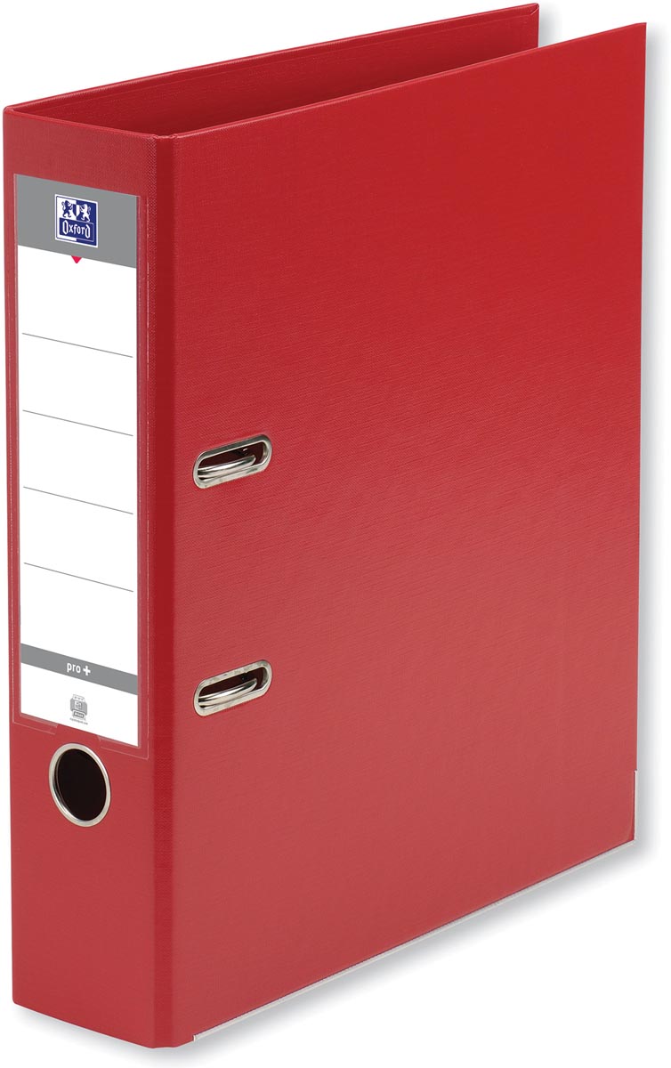 Oxford Smart Pro+ ordner, voor ft A4, rug 8 cm, rood
