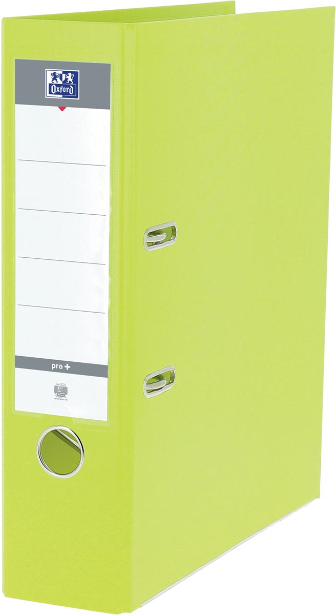 Oxford Smart Pro+ ordner, voor ft A4, rug 8 cm, lichtgroen