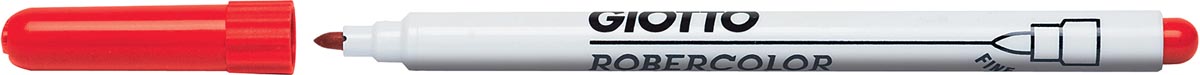 Giotto Robercolor whiteboardmarker fijn, ronde punt, rood afbeelding
