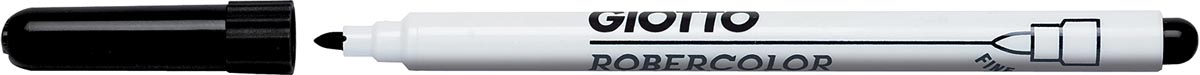Giotto Robercolor whiteboardmarker fijn, ronde punt, zwart afbeelding