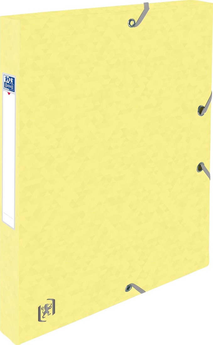 Boîte Classement Oxford Top File+ - Format 24x32cm - Dos 25mm - Avec élastique Et étiquette - Couleurs Assorties